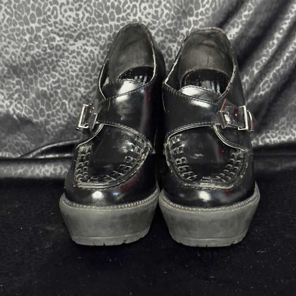 Forever 21 Black Platform Creepers Size 7.5 - Picture 2 of 8